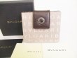 Photo1: BVLGARI Logo Mania Beige Canvas Brown Leather Bifold Wallet #8905