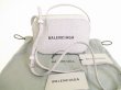 Photo1: BALENCIAGA Everyday Silver Glitter Leather Crossbody Bag #8906