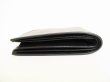 Photo6: PRADA Saffiano Black Metal Leather Bifold Wallet Compact Wallet #8912