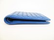 Photo5: BOTTEGA VENETA Blue Leather Bifold Wallet Compact Wallet #8913