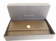 Photo12: BVLGARI Brown Leather Gold H/W Flap Long Wallet #8915