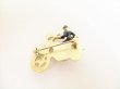 Photo6: CHANEL Vintage CC Logo Mademoiselle Motor Bike Motif Brooch #8935