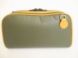 Photo2: HUNTING WORLD Green Nylon Brown Leather Crossbody Bag Purse #8942