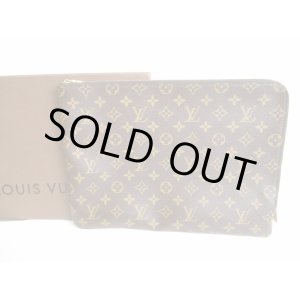 Photo: LOUIS VUITTON Monogram Clutch Bag A4 Document Bag Etui Voyage MM #8957