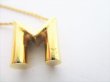 Photo8: LOUIS VUITTON Gold Plated LV & ME Necklace Letter M #8959