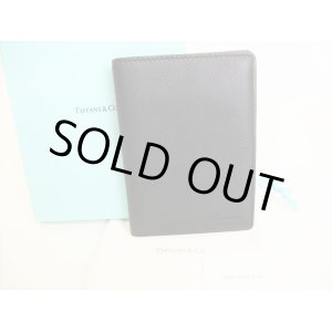 Photo: Tiffany&Co. Black Leather Passport Holder Notebook Holders #8961