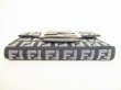 Photo5: FENDI Gray Zucca Canvas Black Leather Bifold Wallet Compact Wallet #8970