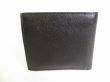 Photo2: PRADA Black Saffiano Leather Bifold Bill Wallet Compact Wallet #8978