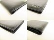 Photo7: PRADA Black Saffiano Leather Bifold Bill Wallet Compact Wallet #8978