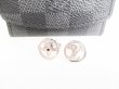 Photo1: LOUIS VUITTON Monogram Flower Silver Steel LV Catch Cufflinks #8980