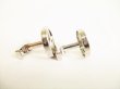 Photo4: LOUIS VUITTON Monogram Flower Silver Steel LV Catch Cufflinks #8980