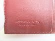Photo10: BOTTEGA VENETA Orange Bordeaux Leather Bifold Wallet Compact Wallet #8982
