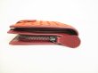 Photo6: BOTTEGA VENETA Orange Bordeaux Leather Bifold Wallet Compact Wallet #8982