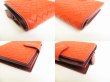 Photo7: BOTTEGA VENETA Orange Bordeaux Leather Bifold Wallet Compact Wallet #8982