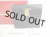 Photo: Salvatore Ferragamo Vala Black Leather Bifold Long Wallet #8994