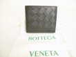 Photo1: BOTTEGA VENETA Moss Green Yellow Leather Bifold Wallet Compact Wallet #8996