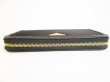 Photo6: PRADA Black Nylon Leather Gold H/W Round Zip Long Wallet #9000