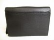 Photo2: LOEWE Black Leather Silver H/W Clutch Bag Document Bag #9001