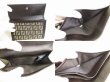 Photo9: FENDI Zucch Canvas Dark Brown Leather Bifold Wallet Compact Wallet #9008