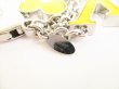 Photo12: LOUIS VUITTON Yellow Silver Bag Charm Key Holder Sac Fleures du epi #9014