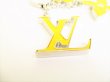 Photo2: LOUIS VUITTON Yellow Silver Bag Charm Key Holder Sac Fleures du epi #9014