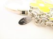 Photo9: LOUIS VUITTON Yellow Silver Bag Charm Key Holder Sac Fleures du epi #9014