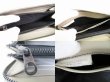 Photo9: BOTTEGA VENETA Intrecciato Light Gray Leather Round Zip Wallet Purse #9021