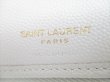 Photo10: Saint Laurent Paris YSL Motif White Leather Bifold Wallet #9022