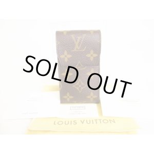 Photo: LOUIS VUITTON Monogram Leather Brown Cigarette Cases #9023