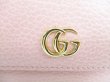 Photo12: GUCCI Marmont G Pink Leather Bifold Flap Long Wallet Purse #9024