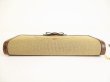 Photo6: PRADA Logo Jacquard Beige Canvas Brown Leather Flap Long Wallet #9025