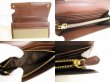 Photo8: PRADA Logo Jacquard Beige Canvas Brown Leather Flap Long Wallet #9025