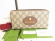 Photo1: GUCCI Neo Vintage GG PVC Canvas Yellow Leather Round Zip Long Wallet #9034