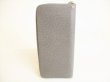 Photo2: LOUIS VUITTON Taiga Gray Leather Zippey Wallet Vertical #9046