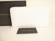 Photo1: BOTTEGA VENETA Intrecciato White Leather Round Zip Wallet Purse #9055