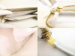 Photo9: BOTTEGA VENETA Intrecciato White Leather Round Zip Wallet Purse #9055