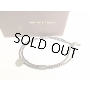 Photo: BOTTEGA BENETA Intrecciato Dark Brown Leather Bangle Bracelet #9056