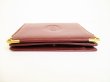 Photo5: Cartier Must de Cartier Bordeaux Leather Bifold Wallet Purse #9067