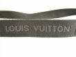 Photo9: LOUIS VUITTON Black Logo Canvas Silver Buckle 35MM Belt #9071