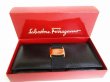 Photo12: Salvatore Ferragamo Vala Black Leather Bifold Flap Long Wallet #9078