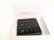 Photo12: Jimmy Choo Black Grossy Embossed Stars Leather Bifold Wallet Compact Wallet #9095