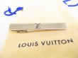 Photo1: LOUIS VUITTON Silver Steel Champs Elysees Tie Clips #9100