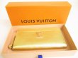 Photo12: LOUIS VUITTON Japan Limited Gold Leather Round Zip Wallet Zippy Lockme #9101