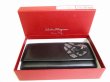 Photo12: Salvatore Ferragamo Vala Black Leather Heart Motif Long Wallet #9102