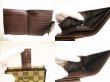 Photo8: GUCCI GG Brown Canvas Bifold Wallet Compact Wallet #9105