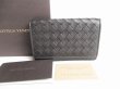 Photo1: BOTTEGA VENETA Intrecciato Black Leather Business Card Holder #9107