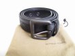 Photo1: BOTTEGA VENETA Black Leather Belt Waist Size 80-92 M #9111