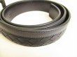 Photo8: BOTTEGA VENETA Black Leather Belt Waist Size 80-92 M #9111