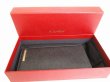 Photo12: Cartier Santos de Cartier Black Leather Bifold Long Bill Wallet #9115