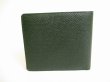 Photo2: LOUIS VUITTON Episea Green Taiga Leather Bifold Bill Wallet #9117